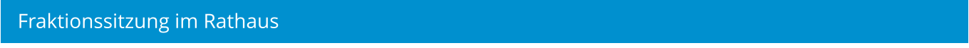 Fraktionssitzung im Rathaus